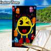 Custom Name Pac Game Beach Towel - Soft, Ultra-Absorbent Microfiber, Lightweight, Perfect for Beach, Parties, Travel, Camping