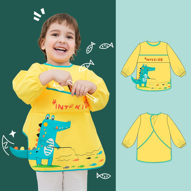 Kinder Cartoon Einhorn Schürze Jungen Mädchen Küche Kochen Backen Malen Kochen Kunst Lätzchen Mode Schürze Baby Lätzchen