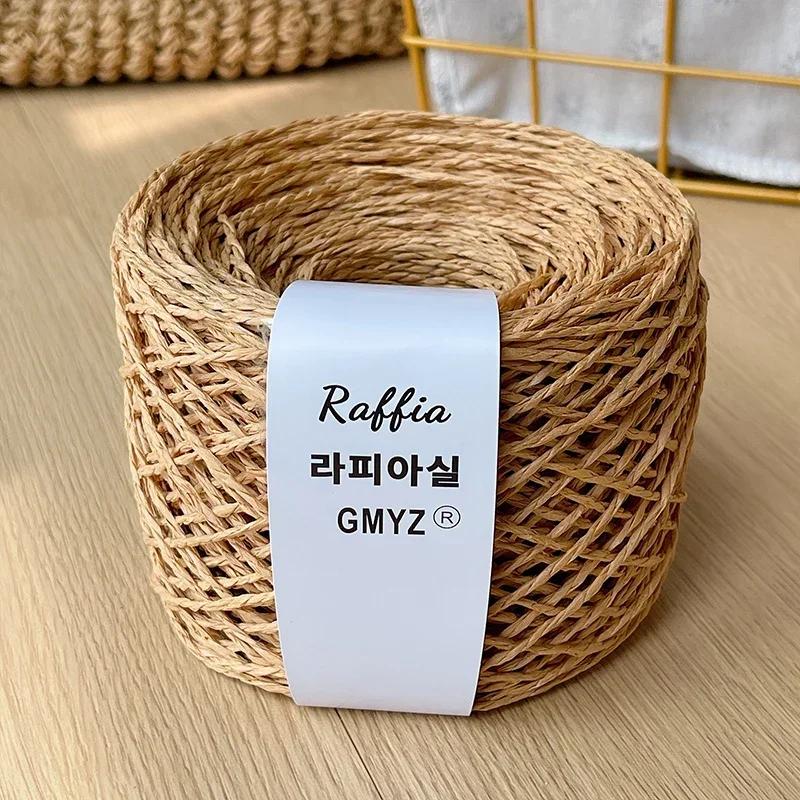 80g Farben Raffiagarn Flauschig Natur Doppelfädiges Raffiagarn Häkelhut Spezialgarn Sommerhut Gehäkeltes Häkelgarn Papyroidgarn