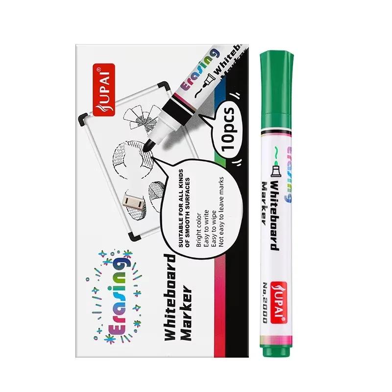 4 Colors Dry Erase Whiteboard Marker Pen Blackboard Erasable Chalk Pens Low Odor White Board Markers Office School Stationery