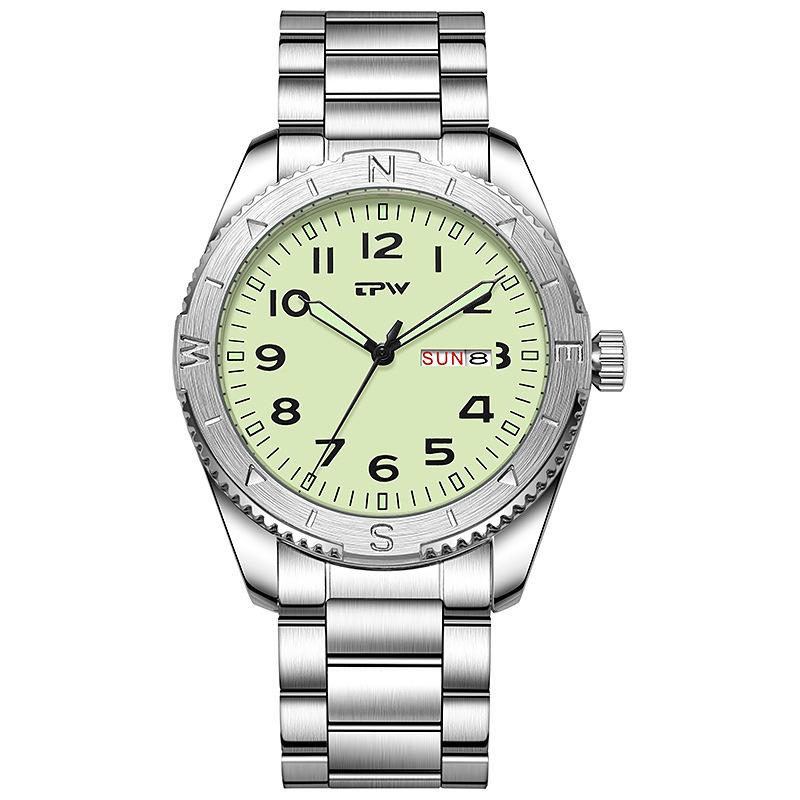 Reloj TPW para Hombre Marca Superior Fecha Reloj para Hombre Negocios Relojes Masculinos Impermeable Lujos Relojes de Pulsera para Hombre para Hombres