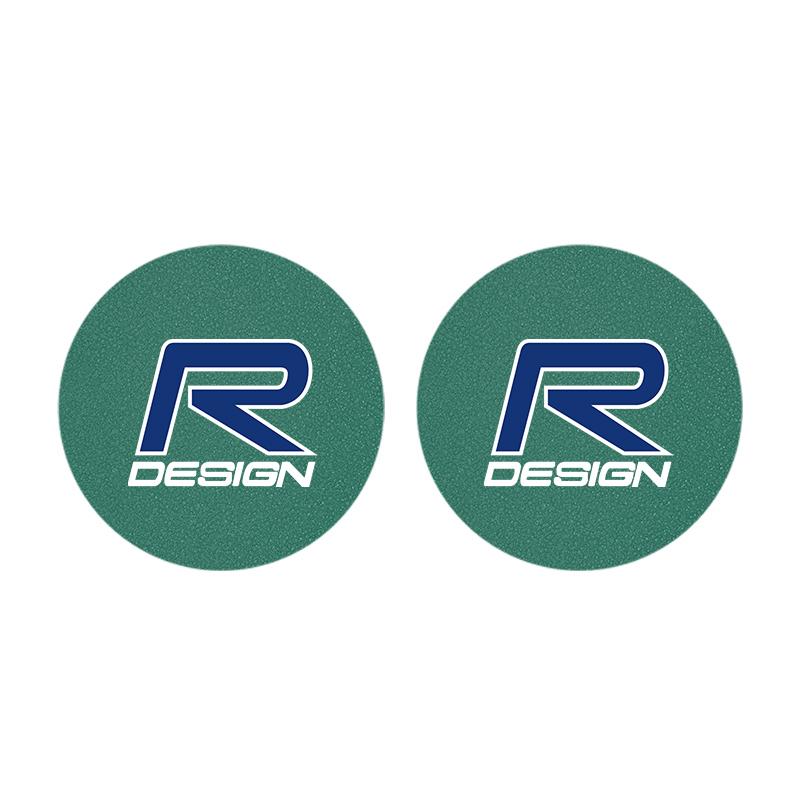 2Pcs Suede Car Coaster Mat Anti-slip Water Cup Pad For Volvo Rdesign XC90 V90 V60 XC60 XC40 V40 EC40 EX40 S60 S90 S80 V70 EX90