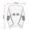 For SV650 SV650X 2025 2016-2025 2024 Wind Deflector Motorcycle Windshield Cover Screen Bike (Black)