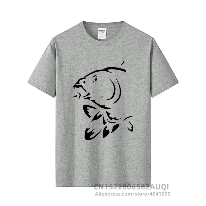 Summer Round Neck 3D Fish Print Top Fashionable Casual Short Sleeved Men's T-shirts