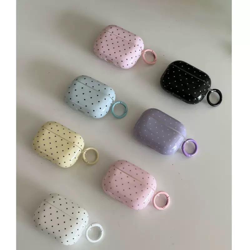 Multi-color Gray Powder Polka Dots Are Suitable for Apple AirpodsPro1 Bluetooth Headset 1 Protective Case Soft Headphone Case 1st Generation Pro