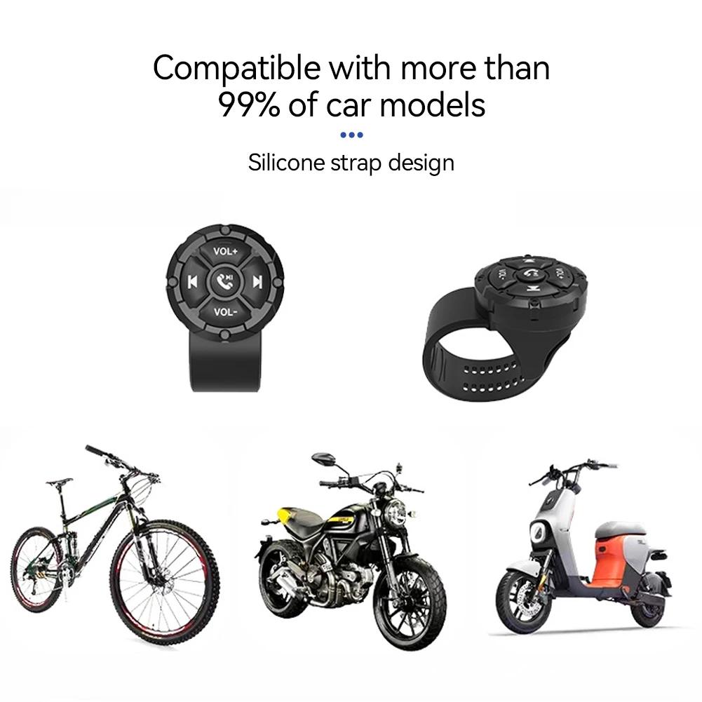 Vezeték nélküli Bluetooth Mobiltelefon Távirányító Autó Kormánykerék Motorkerékpár Kormány Multifunkciós Bluetooth Billentyűzet Vezérlő