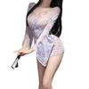 Holiday scheming perspective seduction butterfly print nightgown flirting breast free sex underwear suit women