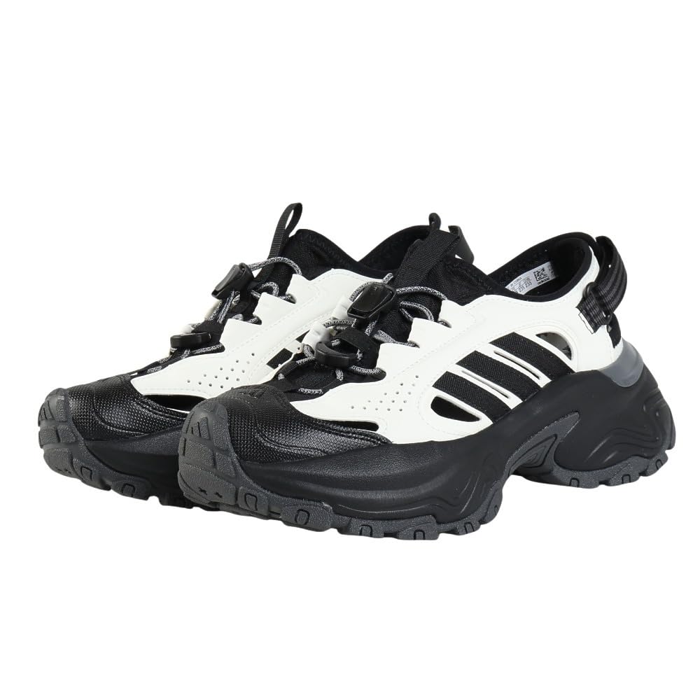 Adidas Sneaker Platform Sports Core Size Men's Sandals, Sandals, White/Grey Six/Core Black, 25.5cm