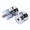 Aluminum Alloy 1.1  Dia Single Glass Door Knob Bathroom Shower Cabinet Handle with Screw