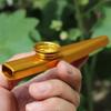 Metal Kazoos Lightweight Kazoo W/ Case Flute Lightweight Harmonica Mouth Flute For Guitar Instrument Ukulele Lovers Instrument