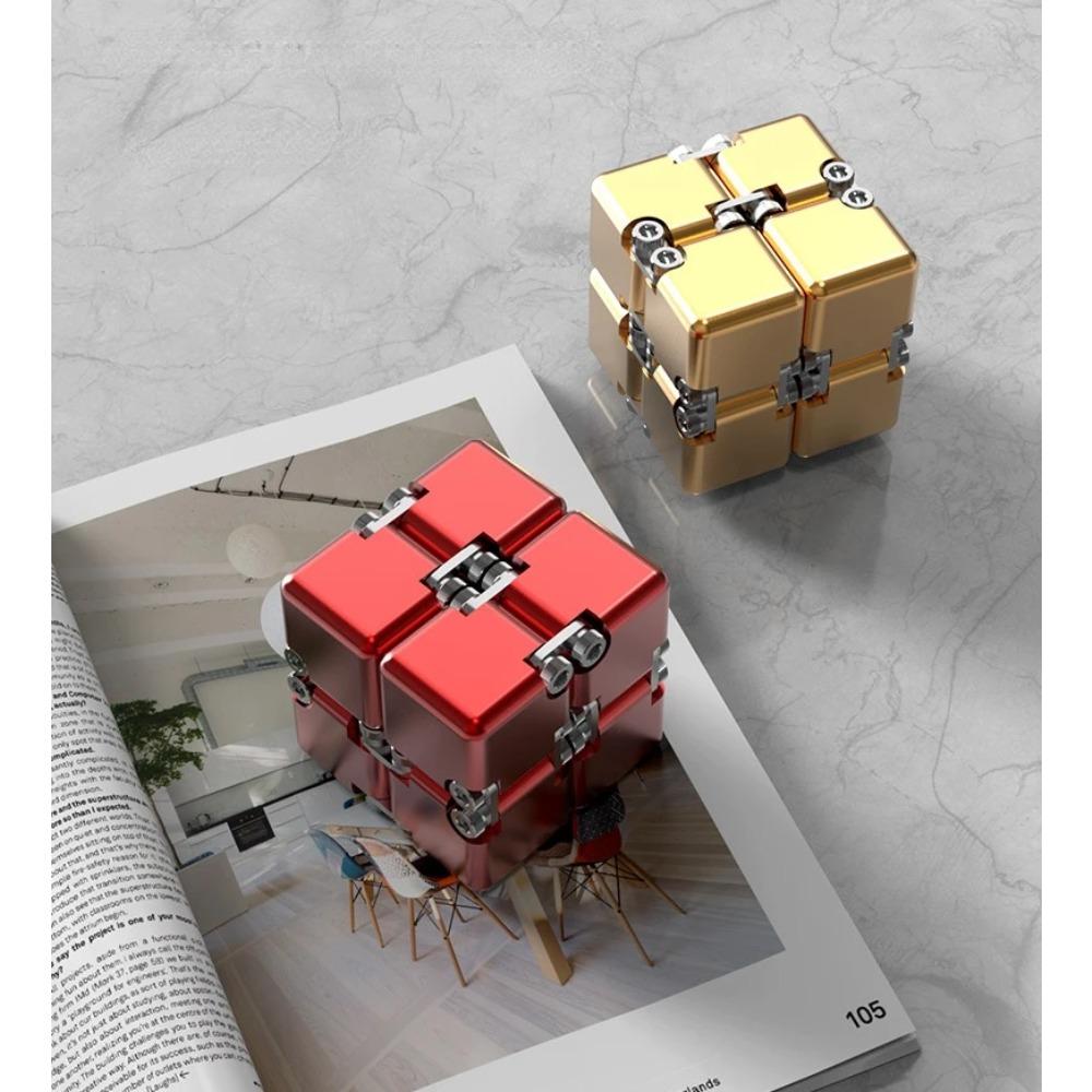 Metal DIY Infinite Cube Stress Relief Antistresse Fidget Toy Best Relieve Stress Attention and Concentration Adults Anxiety Lure