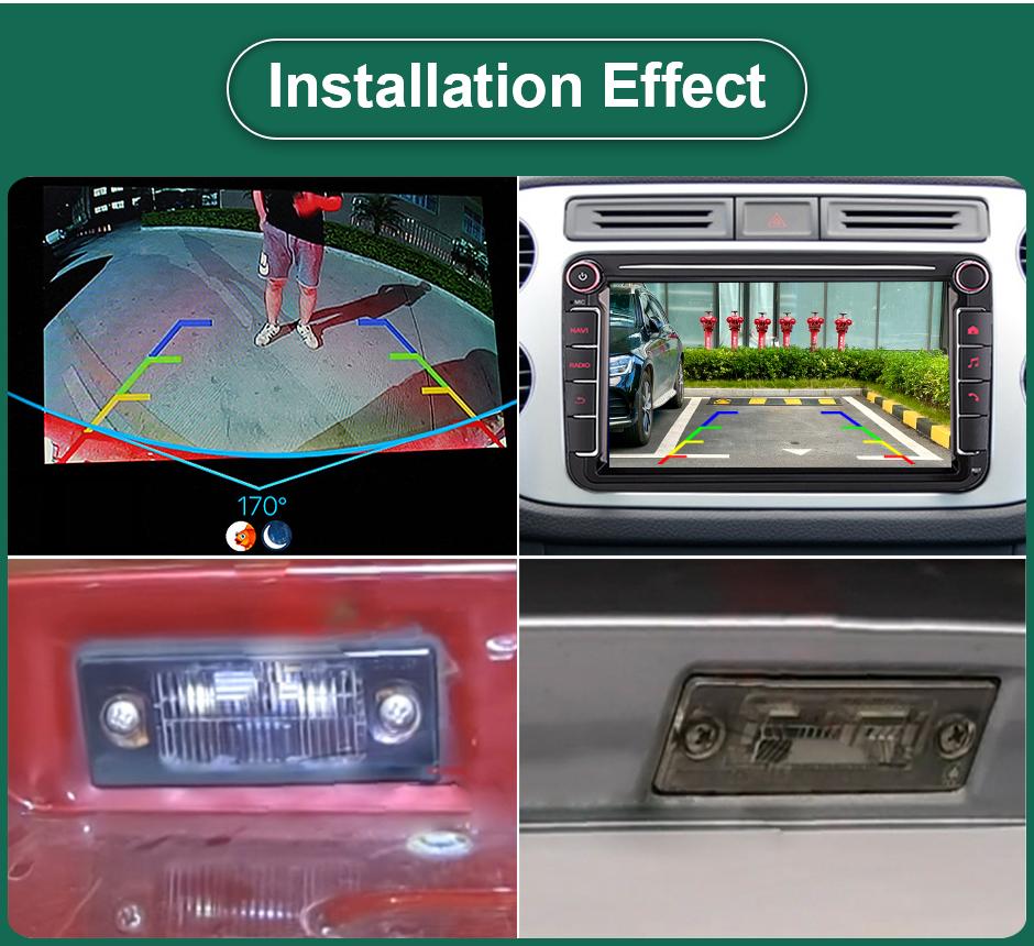 Cameră AHD 1920x1080P Fisheye Auto Marșarier Backup Vedere Spate Pentru Volkswagen VW Jetta Bora Polo Golf MK4 A4 MK5 A5 Golf 4 5