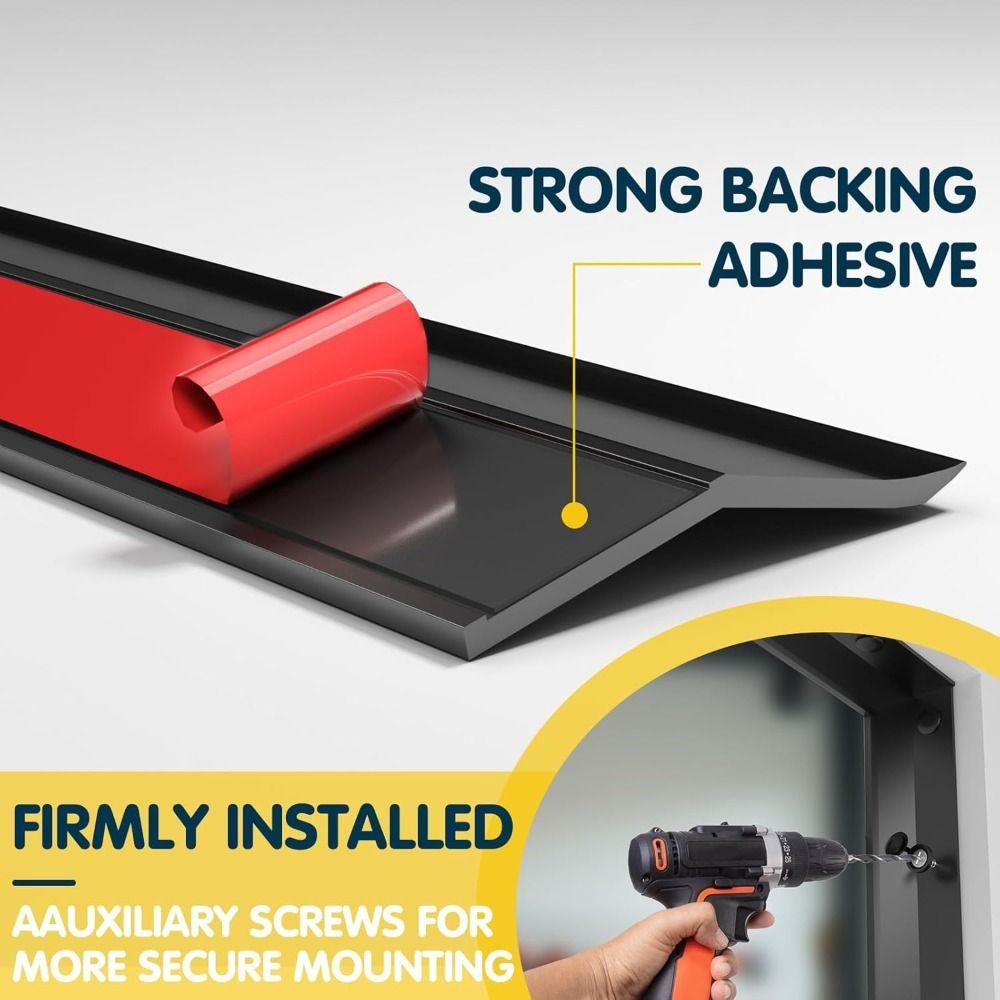 Weatherproof Garage Door Sealing Strip 100CM Weather Stripping Professional Top and Sides Seal