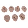 7pcs Silicone Body Parts Tongue Mouth Nose Eye Navel Ear Model Soft Practice Body Parts Kit