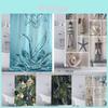 Beautiful Waterproof Flower Bird Polyester Shower Curtain With 12 Hooks Included