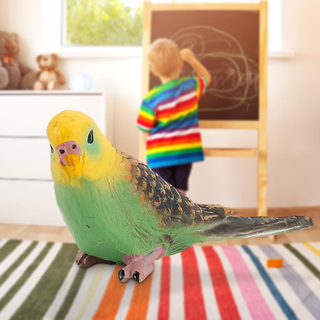 1 Pack 2pcs Bird Static Macaws Parrot Model Figurines For Collection Educational&Decoration