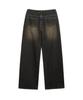 NTET Basic Washing Denim Pants (Dark Black)
