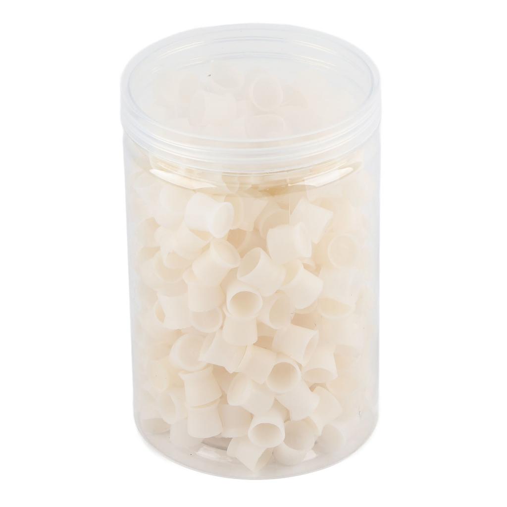 300pcs Tattoo Ink Pigment Cup Disposable Silicone Eyebrow Lip Eyes Tattoo Pigment CupWhite