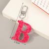 Simple Letters Keychain Backpack Pendant Keyring Bag Hanging Decoration Accessories Gift
