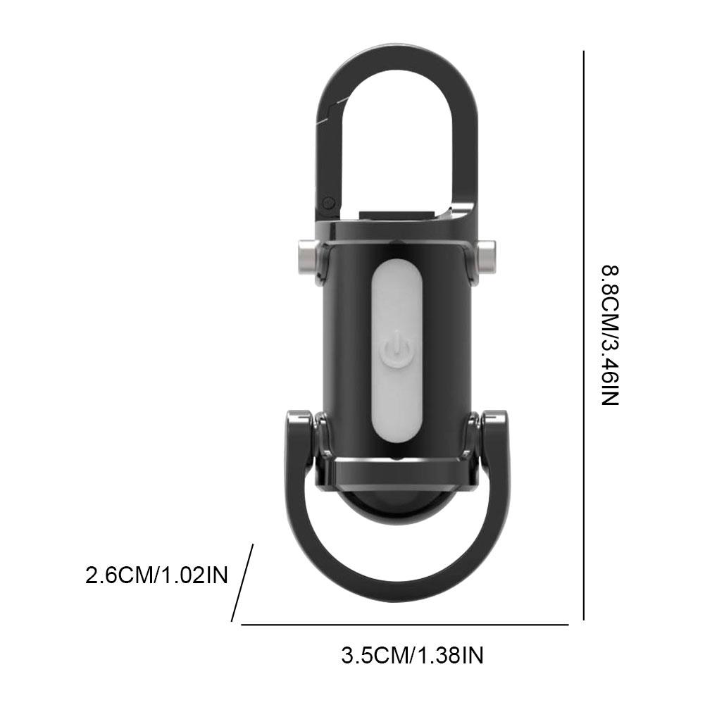 1200LM Super Bright Mini Keyring Torch LED Rechargeable Waterproof Mini LED Torch for Outdoor Camping