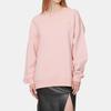 Evisu FW21 Cartoon Curved Moon Sea God Print Long Sleeve Round Neck Sweatshirt Women Sweatshirt Pink 2EAHTW1SW362OSCT