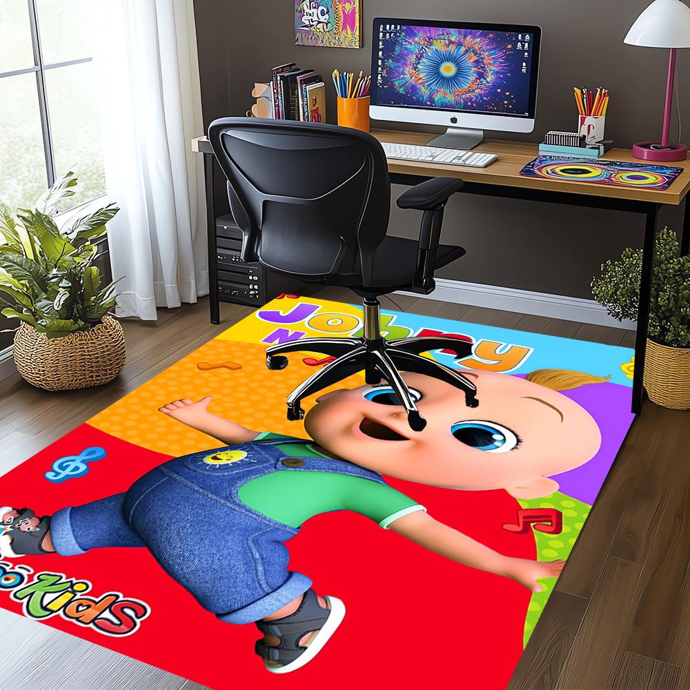 Custom Name CoComelon Printed Carpet,Rug for Office Chair Living Room Bedroom Kitchen Room Decor Gifts.