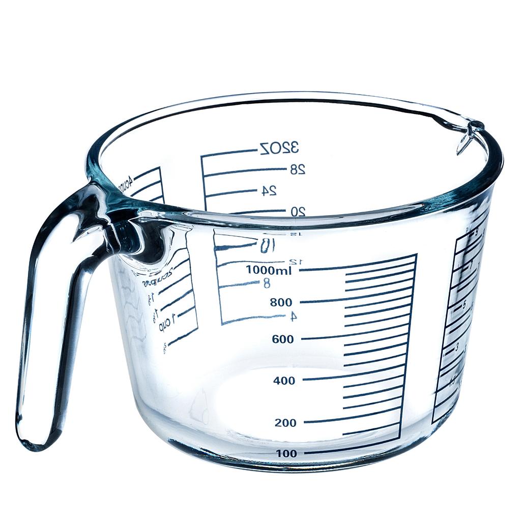 KADAX Kitchen Measuring Cup Pitcher Mug With Measuring Scale Container Glass