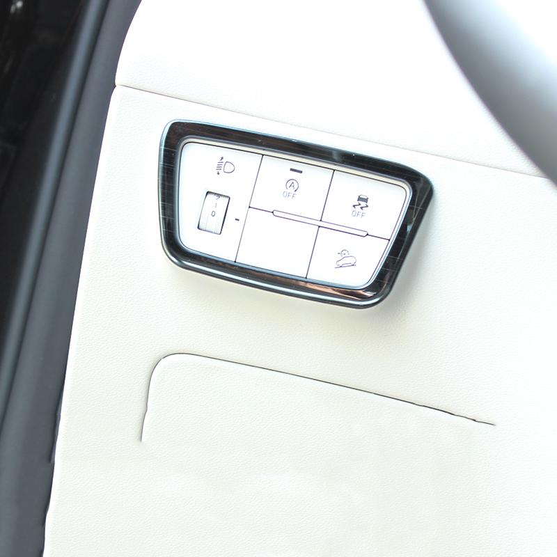 Für Hyundai Tucson NX4 2022 2023 Hybrid N Linie Edelstahl Auto Scheinwerfer Einstellung taste Abdeckung Trim Rahmen Zubehör