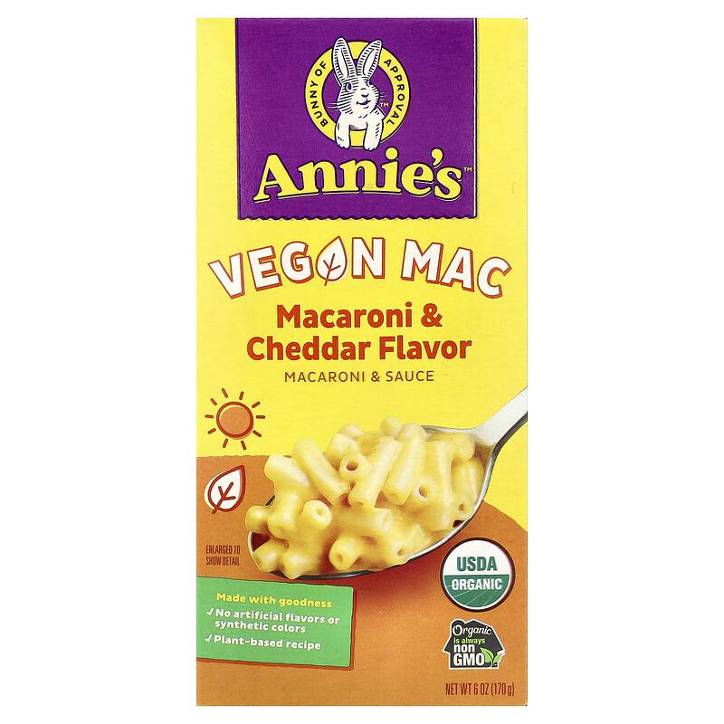 Annie's Vegane Macarons, Makkaroni & Cheddar, 6 oz (170 gr) sold by Joom