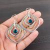 Apatite Gemstone 925 Sterling Silver Handmade Jewelry Earrings2.44" Gift For Her EE-70-12