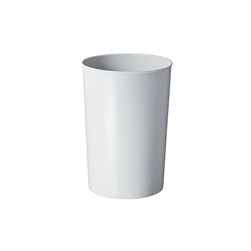 Shinki Gosei Tonbo Toss Trash Can, 19.5 liters, Gray, Simple Design, Diameter 28cm x Height 40cm, R-40, Made in Japan