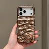 Matte Electroplated 3D Wrinkle Texture Case for iPhone 17 Pro Max Apple 16 15/14 High-end Feel