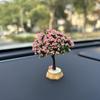 1Pc  Car Mini Tree Decoration Center Console Car Green Plant Accessories Simulated Flower Decoration Cute Gift Car Decoration