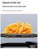 Smart Transparent LCD Air Fryer with Automatic French Fries Oven Function