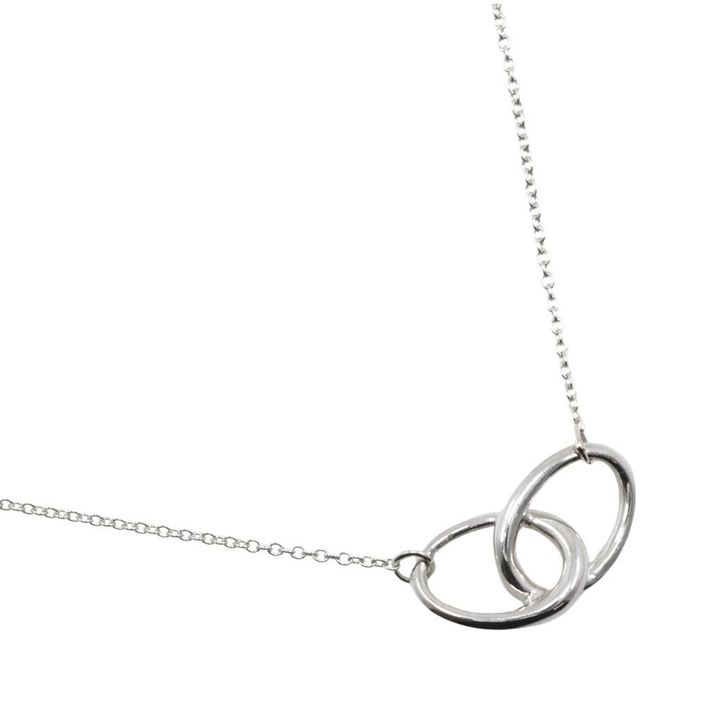 

TIFFANY&Co. Double loop Necklace Elsa Peretti Silver925 2.9g Women Used