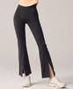 XEXYMIX Zella Intention Brushed Bootcut Slit Pants Jet Grey Xp9219G