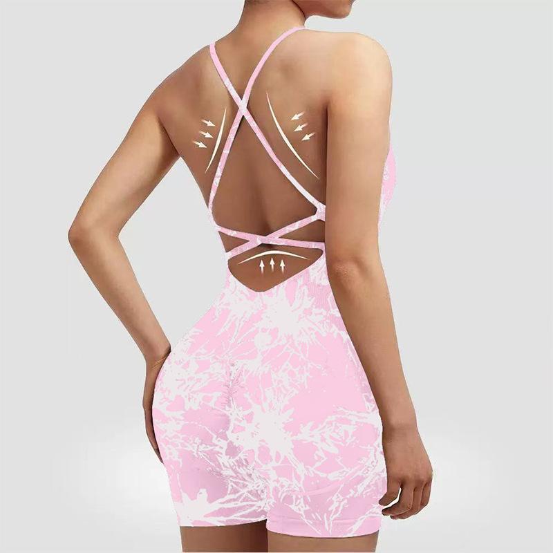 Vest Style Yoga Suit Jumpsuit Sexy Hip Hugging One-Piece New Sports Jumpsuit For Women
