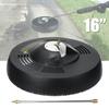 16 inch 1/4 Quick Connect Straight Extension  Alloy Patio Pressure Washer Surface Cleaner Round Garage Door Driveway Rotary Brush