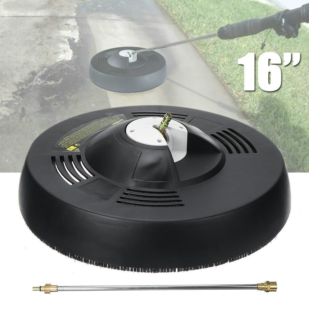 16 inch 1/4 Quick Connect Straight Extension  Alloy Patio Pressure Washer Surface Cleaner Round Garage Door Driveway Rotary Brush