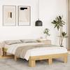 VidaXL Bed Frames Without Mattress 120x200 Cm Solid Oak Wood, Bedroom Furniture, Slatted Base, Wooden Bed, Bed, 851950