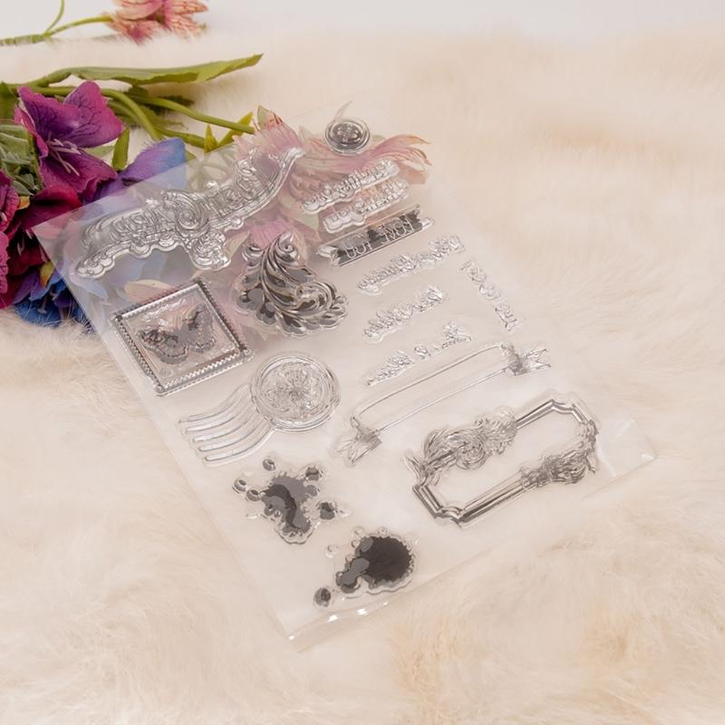 1 Sheet Handmade Clear Stamp Transparent Seal Stamp Card Making 3D Scrapbooking Paper Crafting Stamp Crafts Supplies