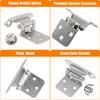 20Pcs Self Closing Door Hinge Cold Rolled Steel Self Closing Cabinet Hinge Overlay Flush Heavy Duty Door Hinges Hardware