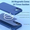 Official Liquid Silicone For Magsafe Magnetic Wireless Charge Case for iPhone 14 13 12 Mini 11 Pro Max X XR XS 7 8 Plus SE Cover
