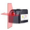 Portable Mini Cross Red Laser Levels Meter 2 line 1 point 650nm Leveling Instrument with LED indicator Magnet fixation