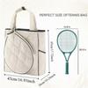 Extra-Large Tennis Racket Backpack Lightweight Shoulder Bag Stylish Tennis Tote Bag  Gym