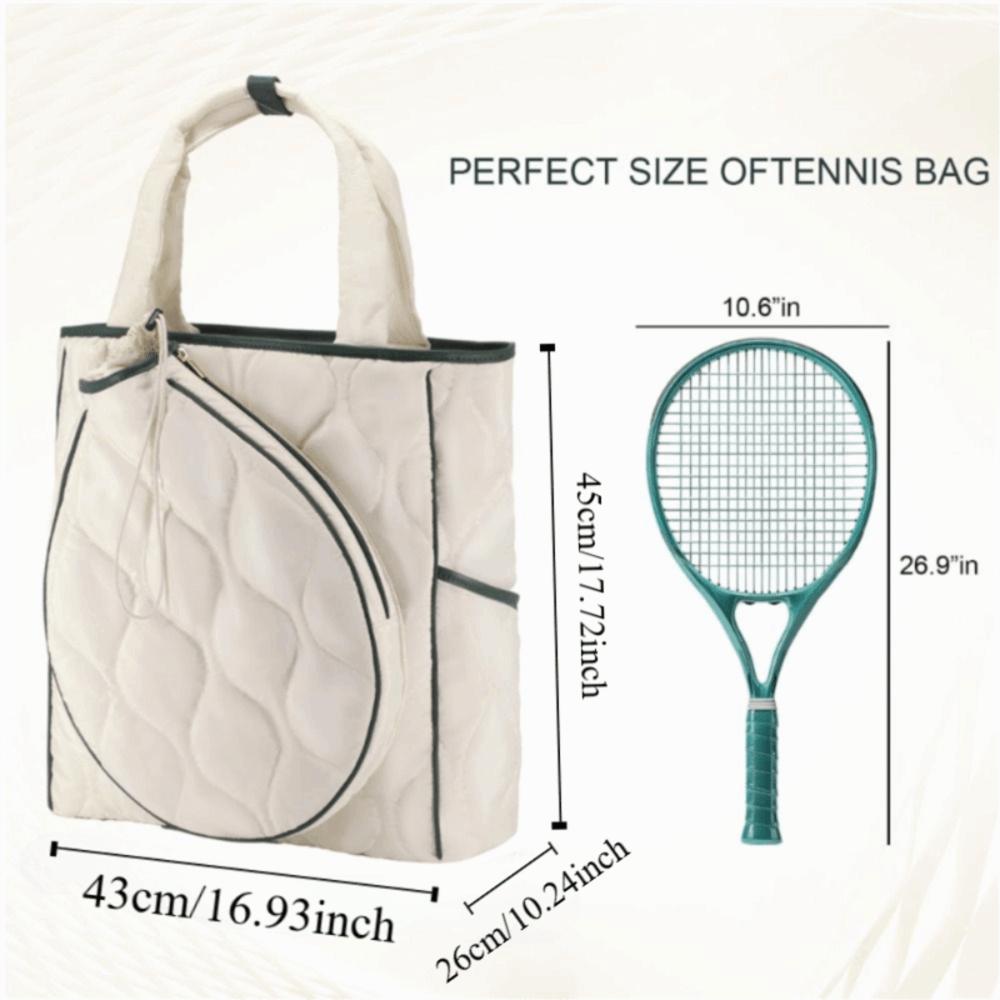 Extra-Large Tennis Racket Backpack Lightweight Shoulder Bag Stylish Tennis Tote Bag  Gym