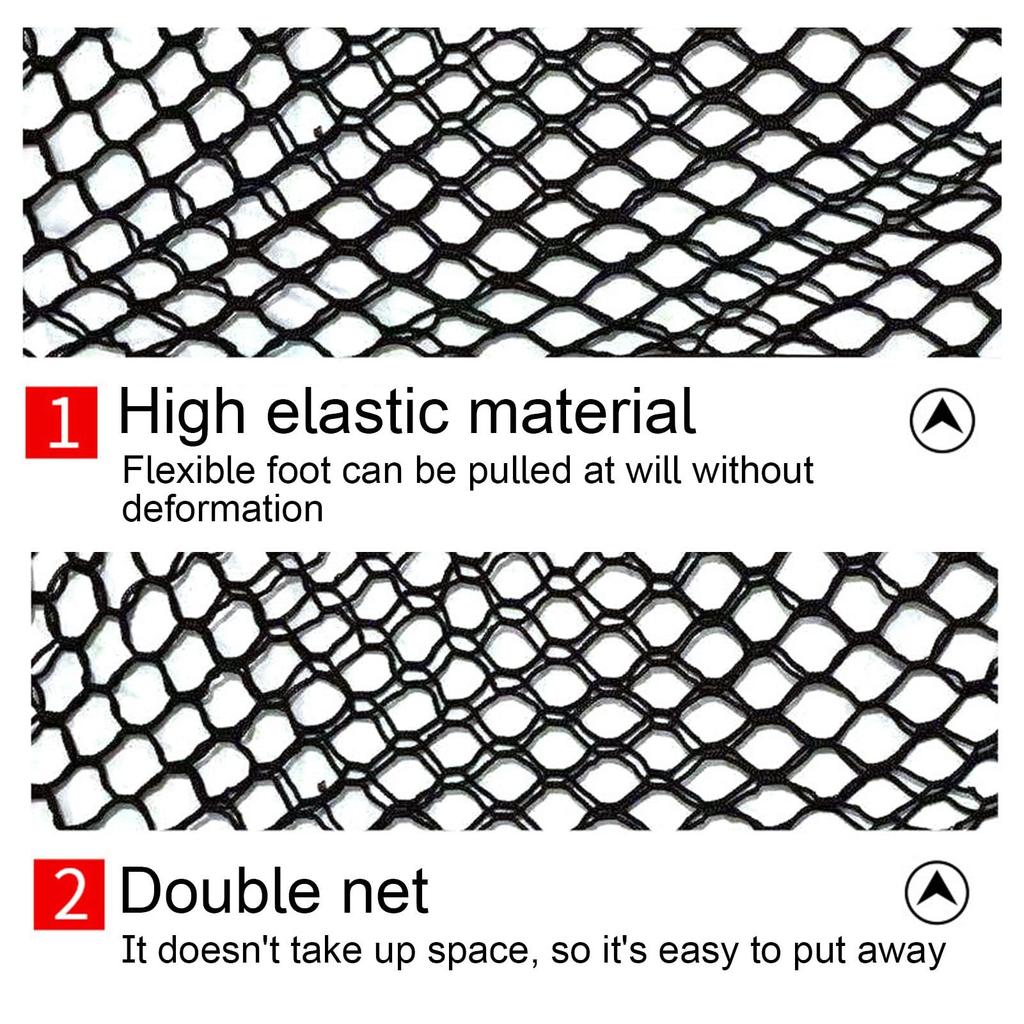 Trunk Mesh Cargo Net, Elastic Cargo Net for Trucks with Hooks | Car Trunk