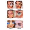 QIBEST Burst Glitter Eyeshadow Glitter Cream Face Body Polarized Glitter Cream Highlighter Oslnivý rozjasňující oční stín