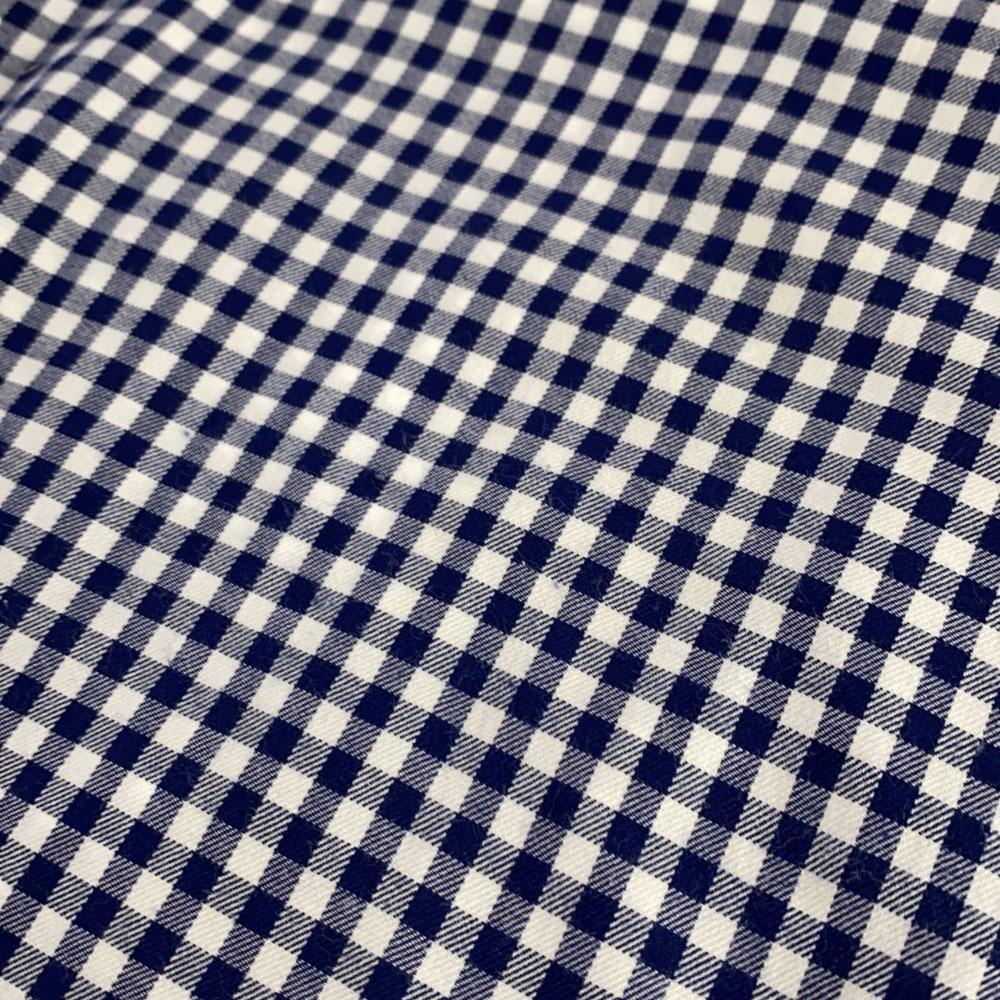 Mr.GENTLEMAN made in Japan Check Pattern Short sleeve Band collar shirt M Men's Used