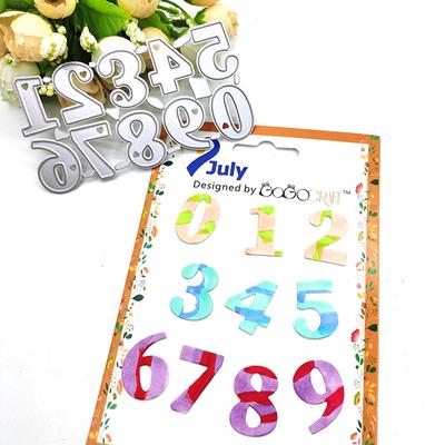 Happy Birthday Digital Set Cut Dies Numeral Metal Stencil Template DIY Scrapbooking Embossing Paper Greeting Cards Decor Mold